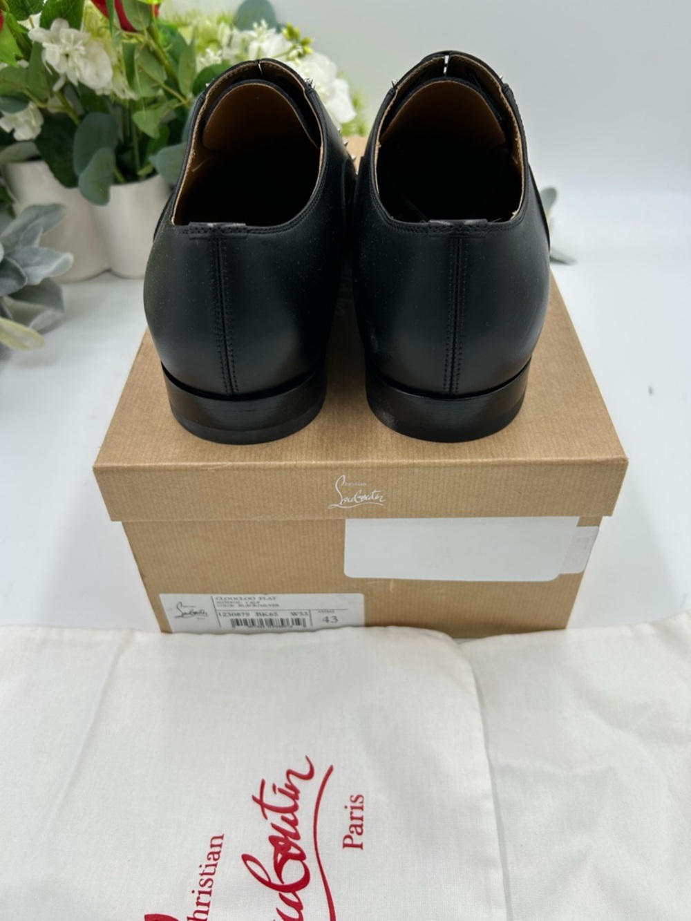 Men's Christian Louboutin CLOOCLOO spiked Leather, Oxford's size 43 made Italy - Picture 5 of 10